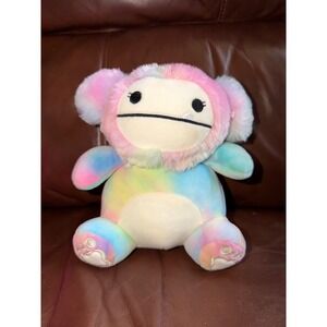 Squishmallows 8 Inch Zaylee the Bigfoot Rainbow Tie Dye Plush Stuffed Animal Toy